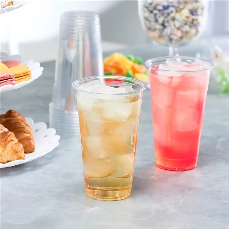 12 Oz Pedestal PET Plastic Cup - Clear