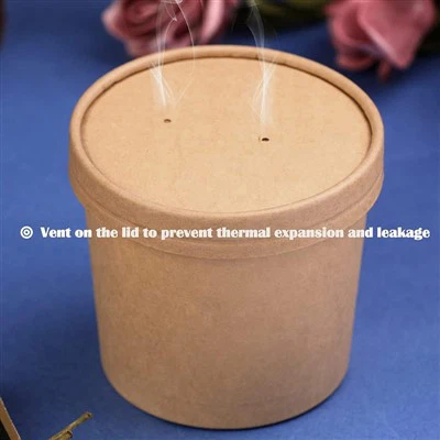 蓋付き紙製スープ容器